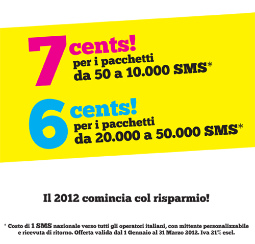 offerta 7 e 6 cents!