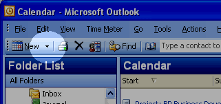 Screenshot di outlook